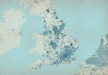 Fototapeta Anglia mapa na ścianę 366x254 cm XXL