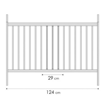 Детская кроватка 120х60 Tomi V Сосна