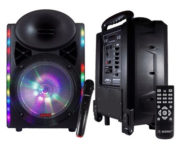 MOCNA KOLUMNA PRZENOŚNA BLUETOOTH LED AKUMULATOR