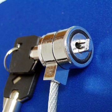 ZAMEK KLUCZOWY DO KOMPUTERA PC LAPTOP NOTEBOOK KOMPUTER ANTYKRADZIEŻOWY ALUMINIUM