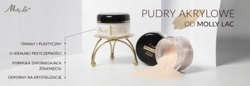 Zestaw 7x MollyLac Akryl puder 30g liquid cleaner