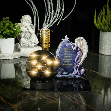 СОЛНЕЧНАЯ СВЕТОДИОДНАЯ ГРАФИКА, БОЛЬШАЯ СТАТУЭТКА ДЛЯ КЛАДБИЩА, МОГИЛЫ