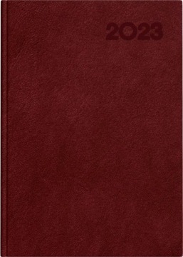 KALENDARZ KSIAZKOWY A5 BASIC BORDOWY 2024 TOP 2000