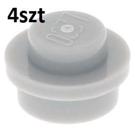 Lego 4073 4211525 płytka 1x1 j.szary LBG 4szt P637