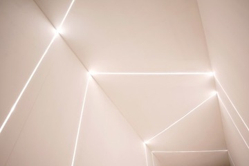 СВЕТОДИОДНЫЙ ПРОФИЛЬ ДЛЯ ГИПСОВЫХ ПЛИТ ДЛЯ МОНО RGB светодиодных лент, БЕЛЫЙ 1 МЕТР