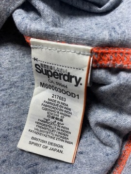 Superdry Super DRY ORYGINLNY SZARY T SHIRT/ KOSZULKA bokserka rozmiar M