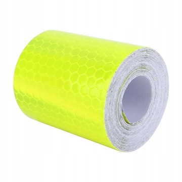 ŻÓŁTA FLUO 5cm OSTRZEGAWCZA ODBLASKOWA TAŚMA