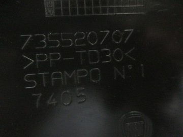 Listwa zderzaka tył Fiat Panda 3 III 735520707