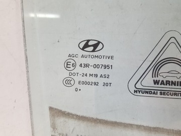 HYUNDAI IX35 10R SKLO (OKNO) DVEŘE PRAVÁ PŘEDNÍ