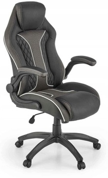 Черное игровое кресло HAMLET из эко-кожи от Halmar