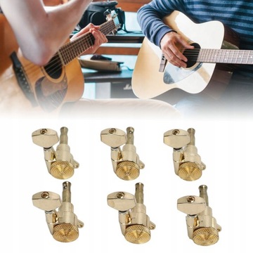 Набор золотых колков для настройки гитары без