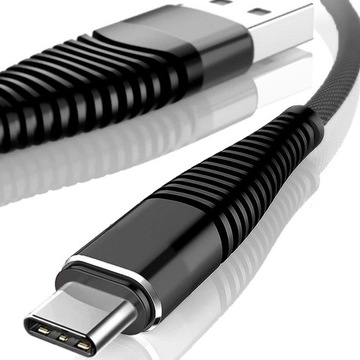 SZYBKI MOCNY DŁUGI KABEL USB C TYPE C TYP-C SZYBKIE ŁADOWANIE QC 3.0 2M