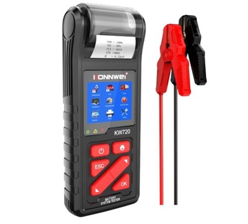 ТЕСТЕР АККУМУЛЯТОРА С ПРИНТЕРОМ СКАНЕР 6-24 В Konnwei KW720