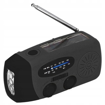 RADIO ŁADOWANIE SŁONECZNE RADIO AWARYJNE Z KORBĄ