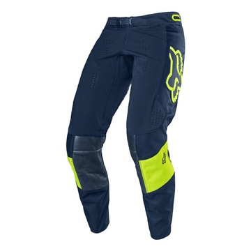 Spodnie FOX 360 BANN NAVY zielony fluo GRATISY