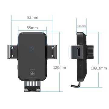 ДЕРЖАТЕЛЬ ДЛЯ ТЕЛЕФОНА ИНДУКТИВНОЕ ЗАРЯДНОЕ УСТРОЙСТВО 15 Вт QC3.0