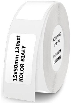 NIIMBOT Etykiety Termiczne Naklejki 15x50mm 130szt