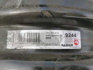 DISK OCELOVÝ ALCAR STAHLRAD 6.5" X 16" 5X120 ET 33