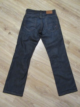 TOMMY HILFIGER granat jeansy męskie jak nowe 28/32