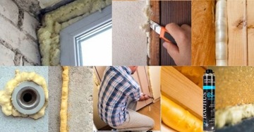 МОНТАЖНАЯ ПЕНА НИЗКОГО ДАВЛЕНИЯ 65+ ПИСТОЛЕТ ЗИМА -20°C Bauhus