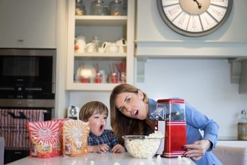 МАШИНА ДЛЯ ДОМАШНЕГО ПОПКОРНА АВТОМАТИЧЕСКАЯ БЕЗ СТЕКЛА МОЩНОСТЬ 1200ВТ РЕТРО