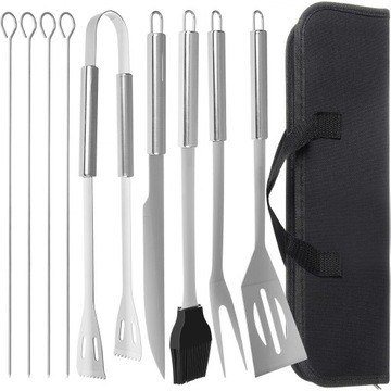 Принадлежности для барбекю - набор из 9 аксессуаров + футляр.