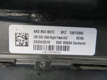 AUDI A6 C8 4K0 РЕШЕТКА РАДИАТОРА