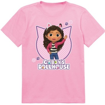 T-SHIRT KOSZULKA KOCI DOMEK GABI 116 122 JAKOŚĆ JAKOŚĆ
