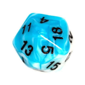 НАБОР КУБИКОВ ДЛЯ РПГ «СИНИЙ И БЕЛЫЙ ПОСТУПНИК»