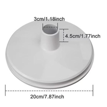 Сменный адаптер скиммера для бассейна, в земле