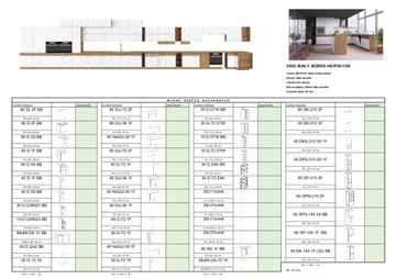 MEBLE KUCHENNE VIGO II POŁYSK 260 cm