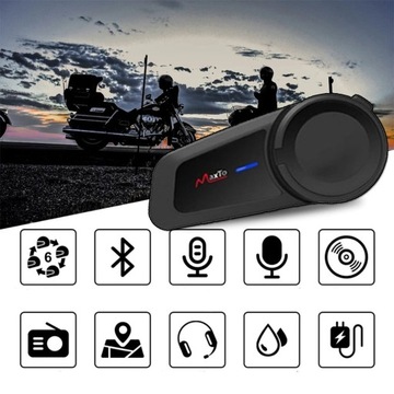 MaxTo M2 Мотоциклетный домофон 6 ШЛЕМ Конференция