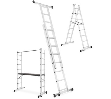 АЛЮМИНИЕВЫЕ ЛЕСА 2x8 + ПЛАТФОРМА / ЛЕСТНИЦА 3в1