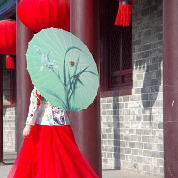 Китайский зонтик Китайская промасленная бумага