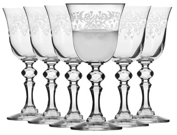 KIELISZKI DO WINA BIAŁEGO KRISTA DECO 150ml.KROSNO