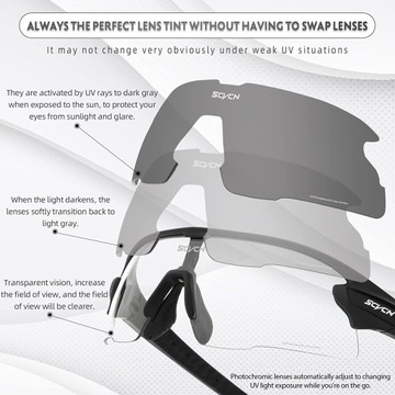 Фотохромные велосипедные очки MTB rovdie Glasses