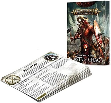 Warhammer AOS Warscroll Cards Beasts of Chaos