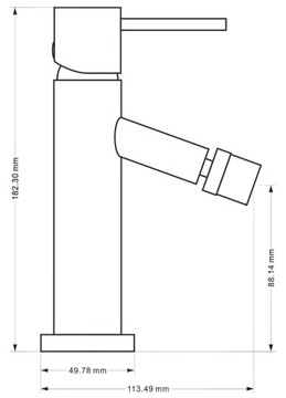 БИДЕ MEXEN RUMBA СТОЯЩЕЕ FATTER, ЧЕРНОЕ