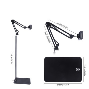 Держатель для мобильного телефона и планшета Регулируемая напольная подставка с гибким кронштейном премиум-класса