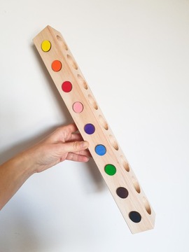 Sorter na kredki Montessori 9 kolorów