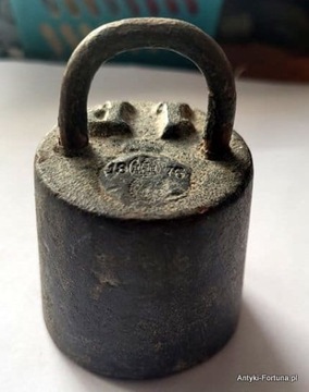 Весовая гиря - 1П, маркировка 1876 г. - №1.