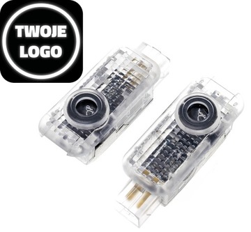 Zestaw 2 Projektory LED Logo do Volkwsagen Passat B5 Phaeton Twoja Grafika