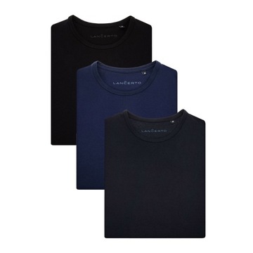 Zestaw 3-pak Gładkich Koszulek T-shirt Zane 2XL