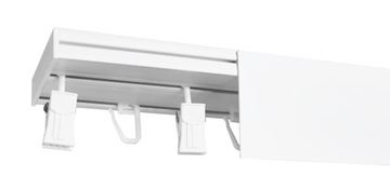 Karnisz Szyna Sufitowa PCV z OSŁONĄ II-tory 490 cm