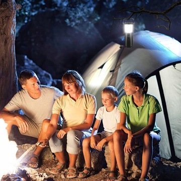 СОЛНЕЧНАЯ КЕМПИНГОВАЯ ЛАМПА POWERBANK 6 LED 3 РЕЖИМА