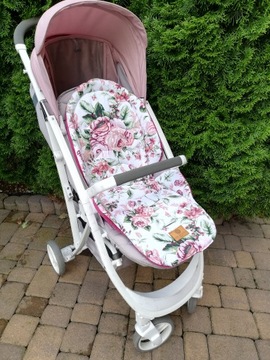 Двусторонняя вставка в коляску Подушка-мишка Тедди