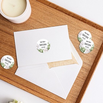 Набор из 40 наклеек СВЯТОЕ КРЕЩЕНИЕ с именем и датой.