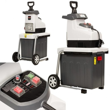 NAC SHE280S-BOX-G 2800W ROZDRABNIACZ FREZOWY RĘBAK 44 mm + KUBEŁ 60l +KOŁA