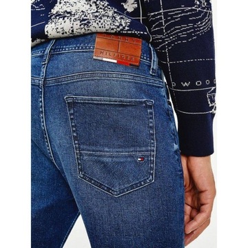 Spodnie męskie jeansowe TOMMY HILFIGER slim jeansy denim W30 L32