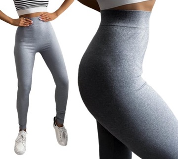 LEGGINSY Z WYSOKIM STANEM KRYJĄCE kolory S/M